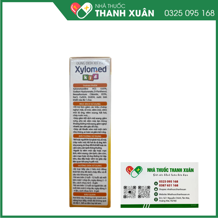 Dung dịch xịt mũi Xylomed Kid hỗ trợ giảm các triệu chứng nghẹt mũi, sổ mũi, viêm mũi dị ứng cho trẻ từ 2 tuổi